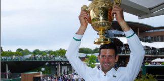 NOvak Djokovic alza su sexto título de Wimbledon y el 20 título en grand slam.