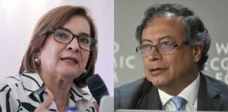 Margarita Cabello y Gustavo Petro