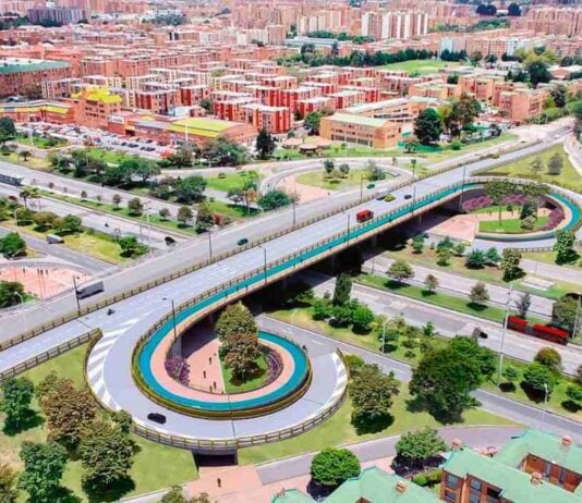 Nuevo puente en el norte de Bogotá