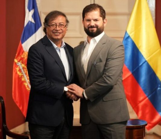 Reunión de Petro y Boric, presidentes de Colombia y Chile