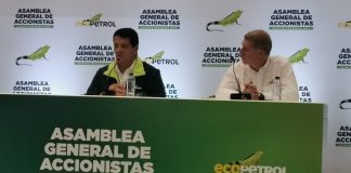 Felipe Bayón presidente de Ecopetrol y Saúl Kattan Presidente de la junta directiva de Ecopetrol