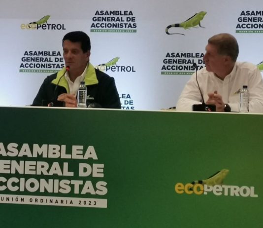 Felipe Bayón presidente de Ecopetrol y Saúl Kattan Presidente de la junta directiva de Ecopetrol