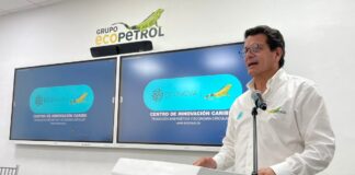 Felipe Bayón, presidente de Ecopetrol, durante una intervención ante la Cámara de Comercio de Cartagena