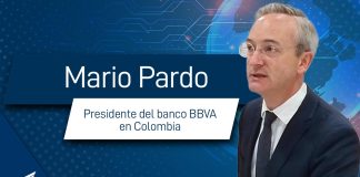 Mario Pardo presidente del banco BBVA en Colombia.