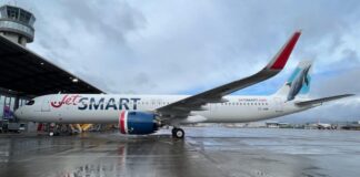 JetSmart recibe nuevo avión que se une a flota de 24 aeronaves