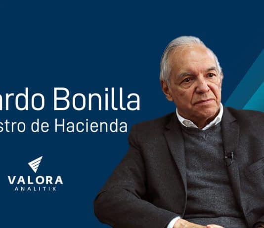 Ricardo Bonilla, ministro de Hacienda.