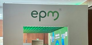 Estand de EPM en una reunión con inversionistas en Bogotá