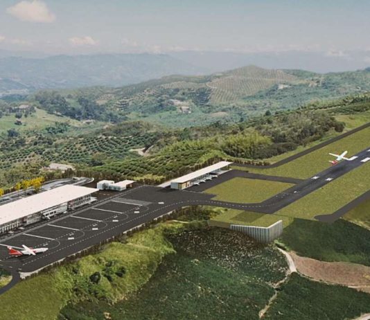 Render del Aeropuerto del Café, que estará ubicado en Caldas, Colombia