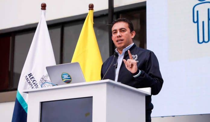 Registrador, Alexander Vega entregó datos del censo electoral para las elecciones en Colombia 2023.