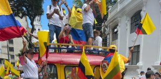 Marcha 20 de junio Bucaramanga. Foto: Javier Villareal, ciudadano.