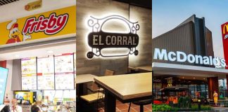 Logos y locales de Frisby, El Corral y McDonald's