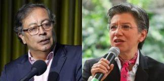 Presidente Gustavo Petro y alcaldesa de Bogotá, Claudia López