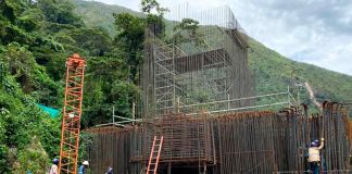 Obras en km 58 de la vía Bogotá - Villavicencio