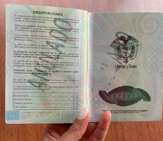 Pasaportes de Colombia