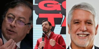 El alcalde electo Carlos Fernando Galán, el presidente Petro y Enrique Peñalosa