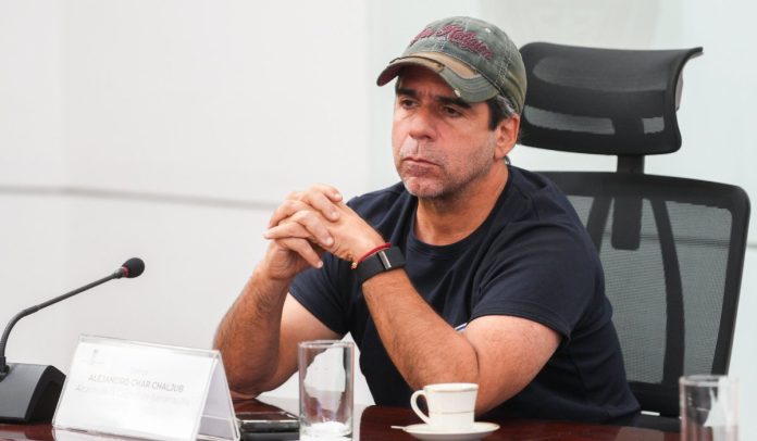 Alex Char alcalde de Barranquilla en reunión en Casa de Nariño