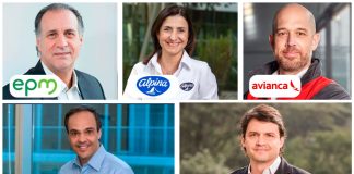 Presidentes y gerentes de EPM, Alpina, Avianca, Claro y Conconcreto