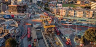 Construcción de deprimido y puente vehicular en calle 100 con av. Suba