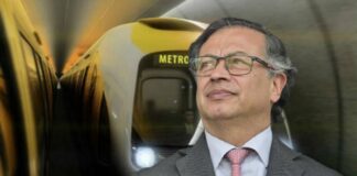 El presidente Gustavo Petro y el metro de Bogotá