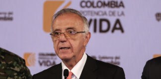 Iván Velásquez, ministro de Defensa de Colombia, presentó su renuncia irrevocable a la cartera