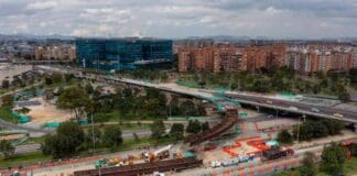 Obra de TransMilenio de la Avenida 68 con Calle 26