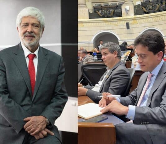 Germán Umaña, exministro de MinComercio y Luis Carlos Reyes, exdirector de la DIAN