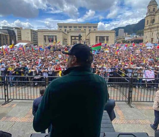 Presidente Gustavo Petro en marchas del 1 de mayo