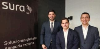 Esteban López, Juan David Perdomo y Mauricio Guzmán, equipo de Sura Investments