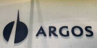 Logo de Cementos Argos