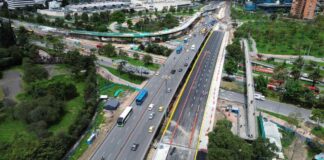 Megaobra en Bogotá puente Avenida 68 con Calle 26