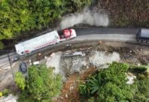 Vía Santuario - Caño Alegre en Autopista Bogotá - Medellín