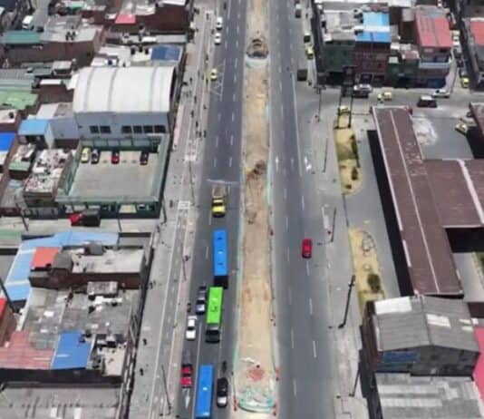 Esto son los desvíos en la Av Villavicencio por la construcción del Metro de Bogotá