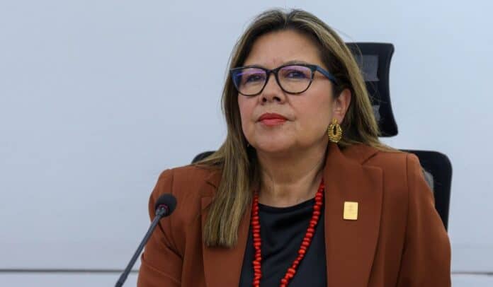 Luz Adriana Camargo, fiscal general de la Nación, en reunión en la Casa de Nariño