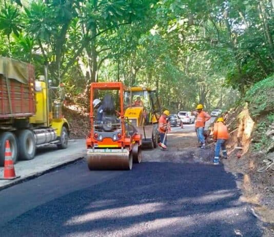 Obras en la vía Medellín - Bogotá de parte del Invías