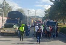 Paro camionero en Colombia