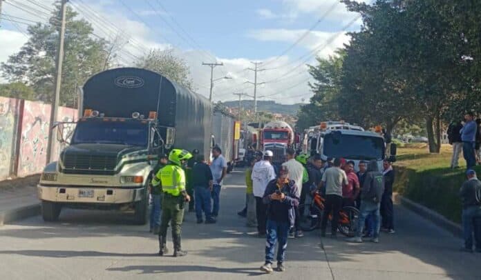 Paro camionero en Colombia