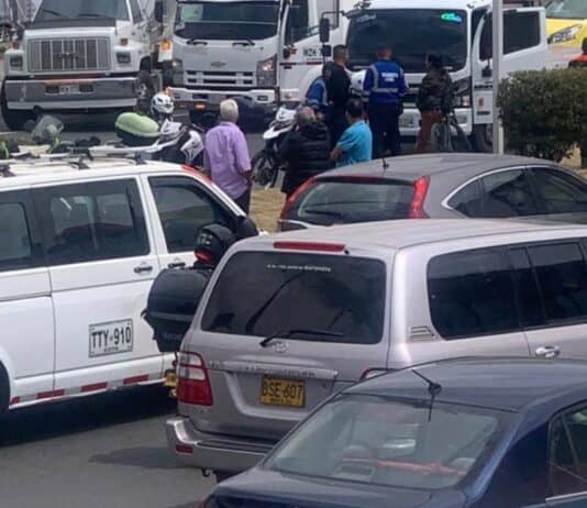 Paro de camioneros en Bogotá