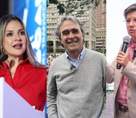 Vicky Dávila, Sergio Fajardo y Claudia López