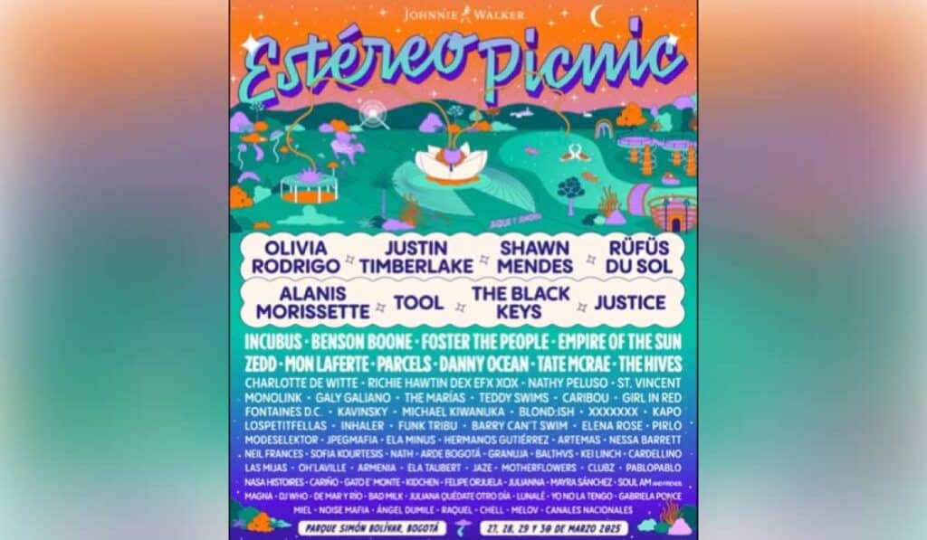 Este es el lineup oficial del Festival Estéreo Picnic 2025