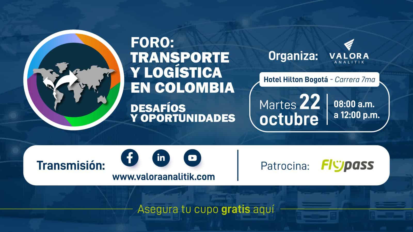 Asista al Foro Transporte y Logística 2024 en Bogotá: detalles e inscripciones