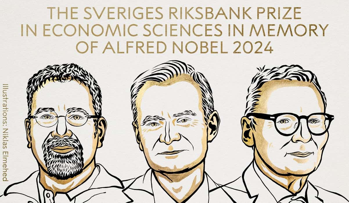 Nobel de Economía 2024 otorgado a Acemoglu, Johnson y Robinson por sus estudios sobre la desigualdad