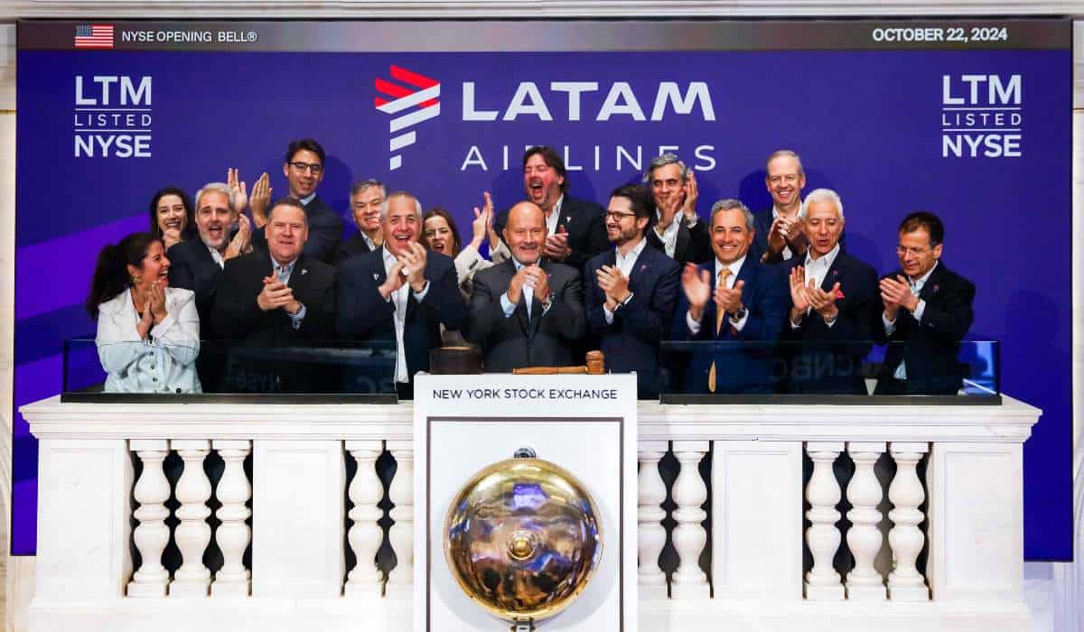 Latam Airlines Group actualizó proyecciones para 2024, tras toque de campana en Bolsa de Nueva York