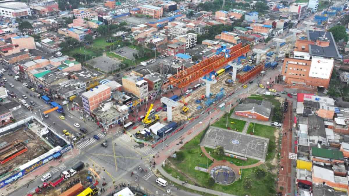 Inicia instalación de pilotes del metro de Bogotá: cierres viales en Primera de Mayo