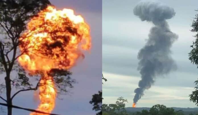 Erupción del volcán San José Mulatos