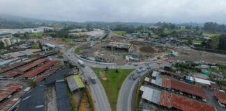 Intercambiador vial aeropuerto de Rionegro