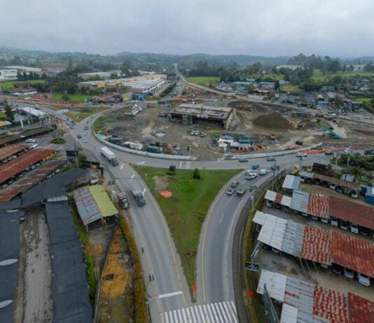 Intercambiador vial aeropuerto de Rionegro