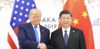 Presidente electo Donald Trump y presidente de China, Xi Jinping