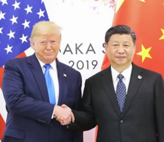 Presidente electo Donald Trump y presidente de China, Xi Jinping