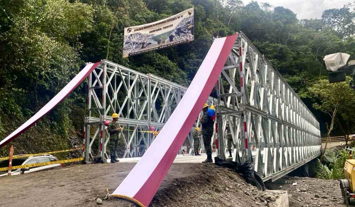 Listo puente metálico que permitirá conectar el centro de Colombia y los Llanos