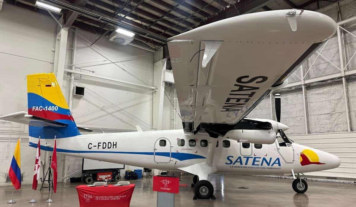 Primer avión Twin Otter de Satena llegaría el próximo lunes a Bogotá